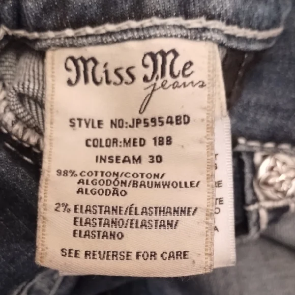 Miss Me Women's Blue Jeans - Picture 7 of 8